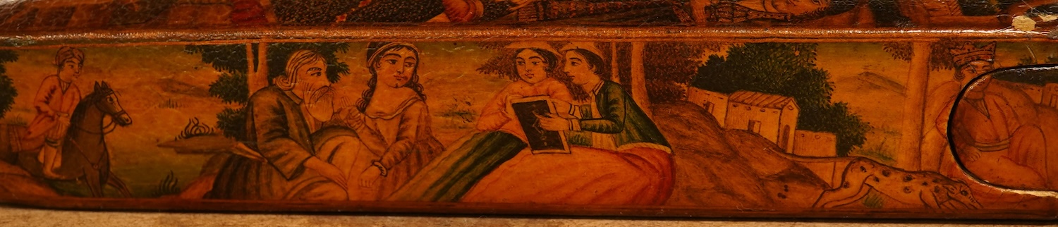 A 19th century Persian scribe’s pen box (qalamdan), 22.5cm long
